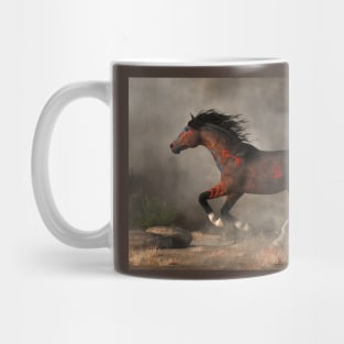 Galloping Warrior Horse Mug